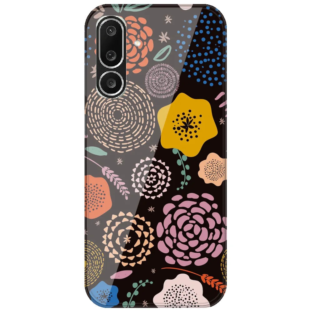 Dotted Folk Florals - Printed Silicone Case for Samsung Galaxy M36