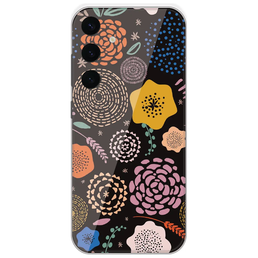 Dotted Folk Florals - Printed Silicone Case for Samsung Galaxy S24 Plus