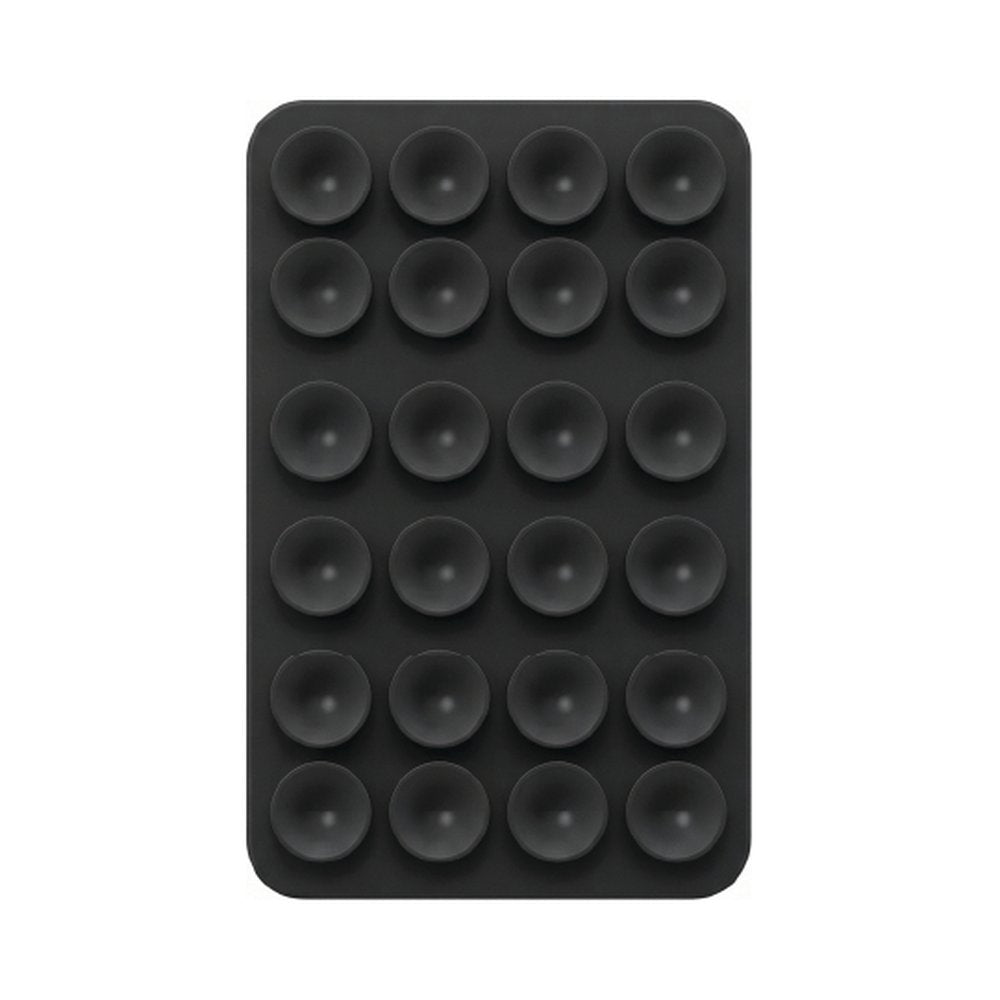 Double-sided silicone suction phone holder - Black