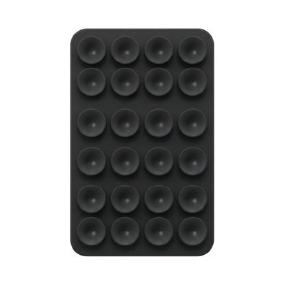 Double-sided silicone suction phone holder - Black