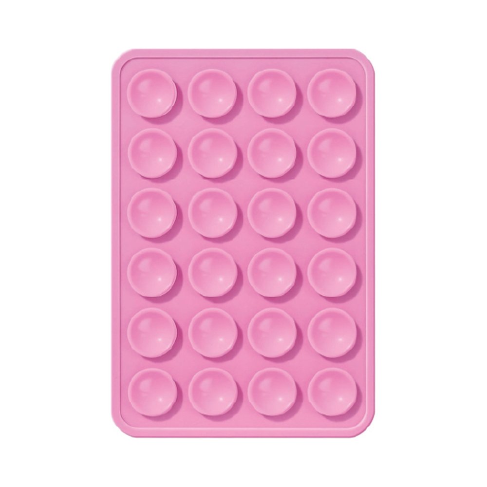 Double-sided silicone suction phone holder - Light Pink