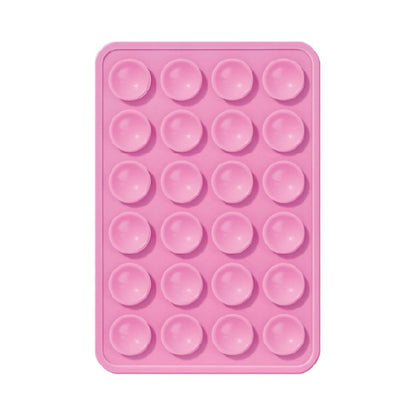 Double-sided silicone suction phone holder - Light Pink