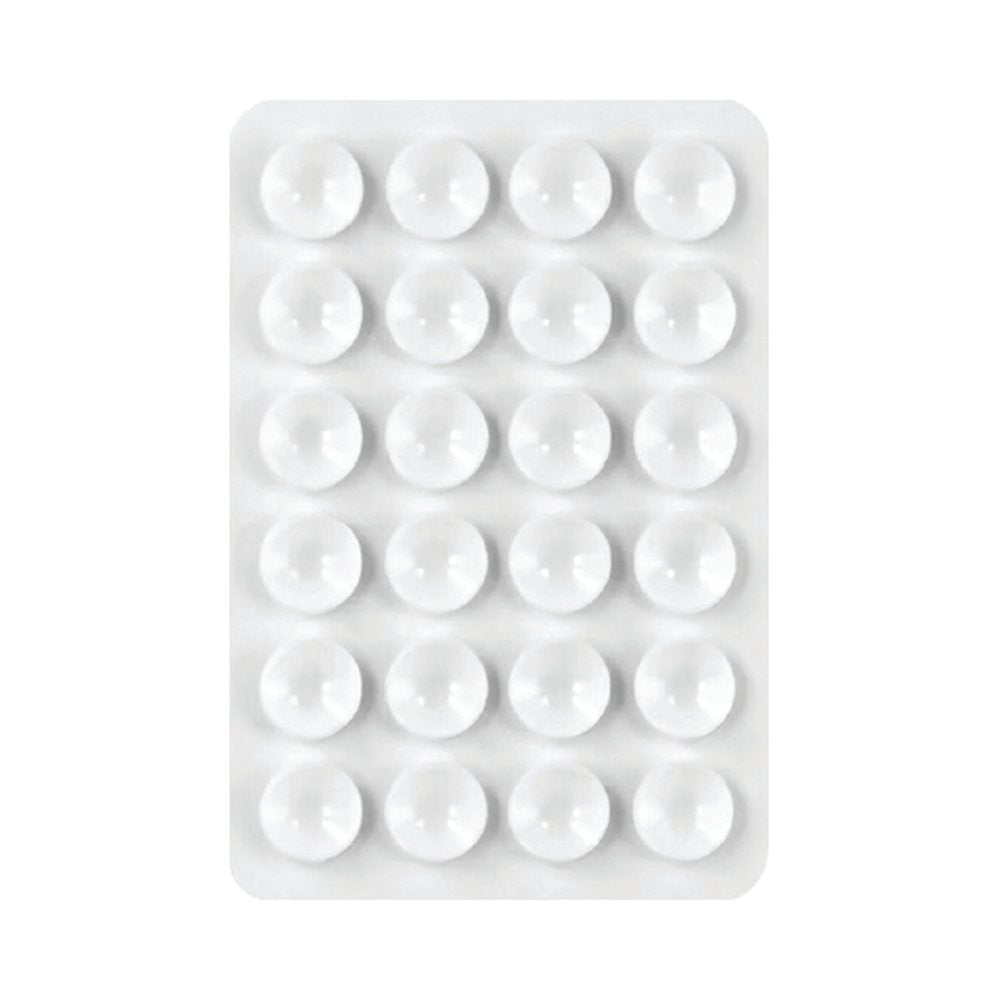 Double-sided silicone suction phone holder - White