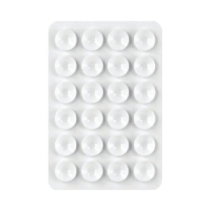Double-sided silicone suction phone holder - White