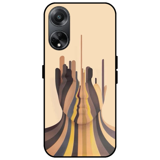 Drained - Glossy Metal Silicone Case for Oppo F23 5G