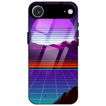 Electrofloor Synthwave - Glass Case for Apple iPhone Air
