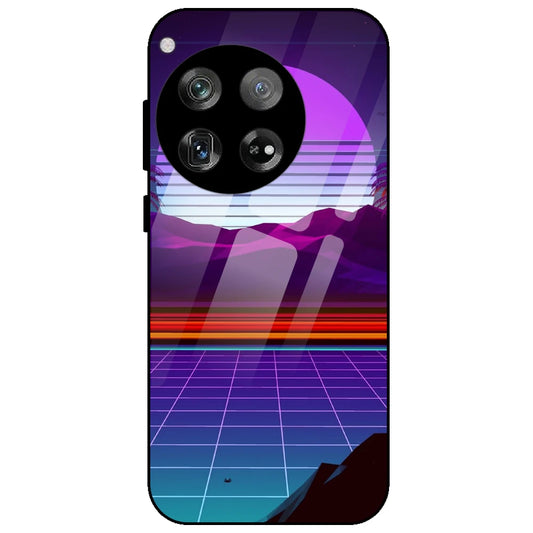 Electrofloor Synthwave - Glass Case for OnePlus 12