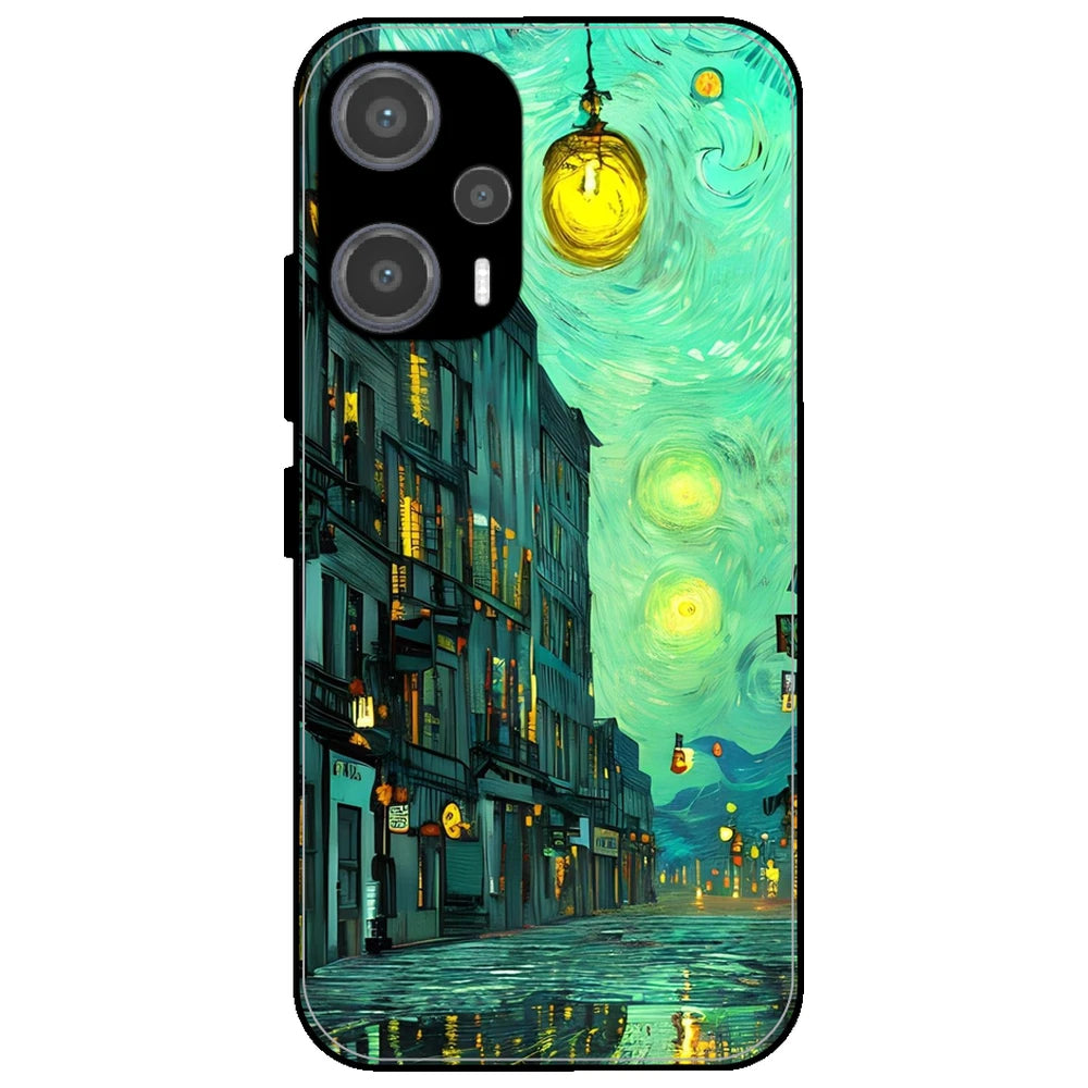 European Art - Glossy Metal Silicone Case for Poco F5