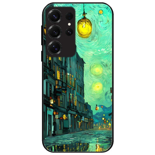 European Art - Glossy Metal Silicone Case for Samsung Galaxy S25 Ultra