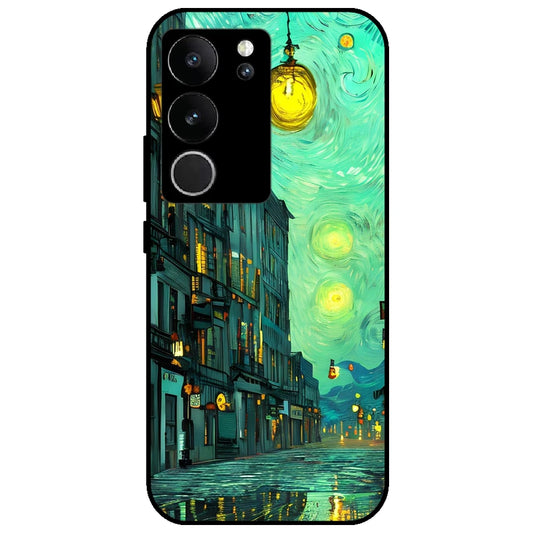 European Art - Glossy Metal Silicone Case for Vivo V29 5G
