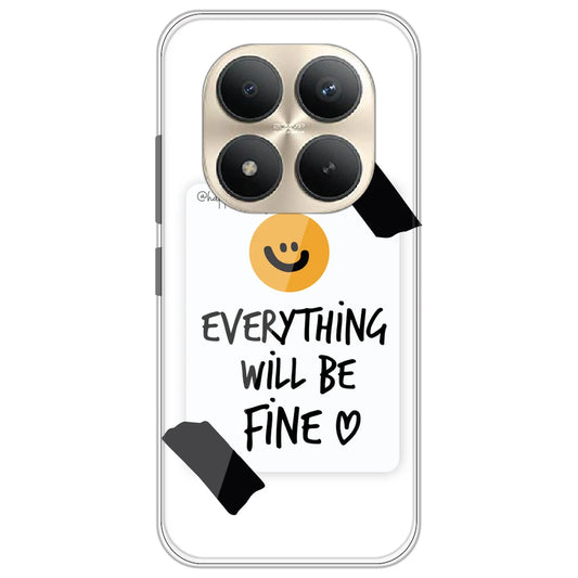 Everything Will Be Fine - Clear Printed Silicone Case for Redmi Note 15 Pro Plus 5G