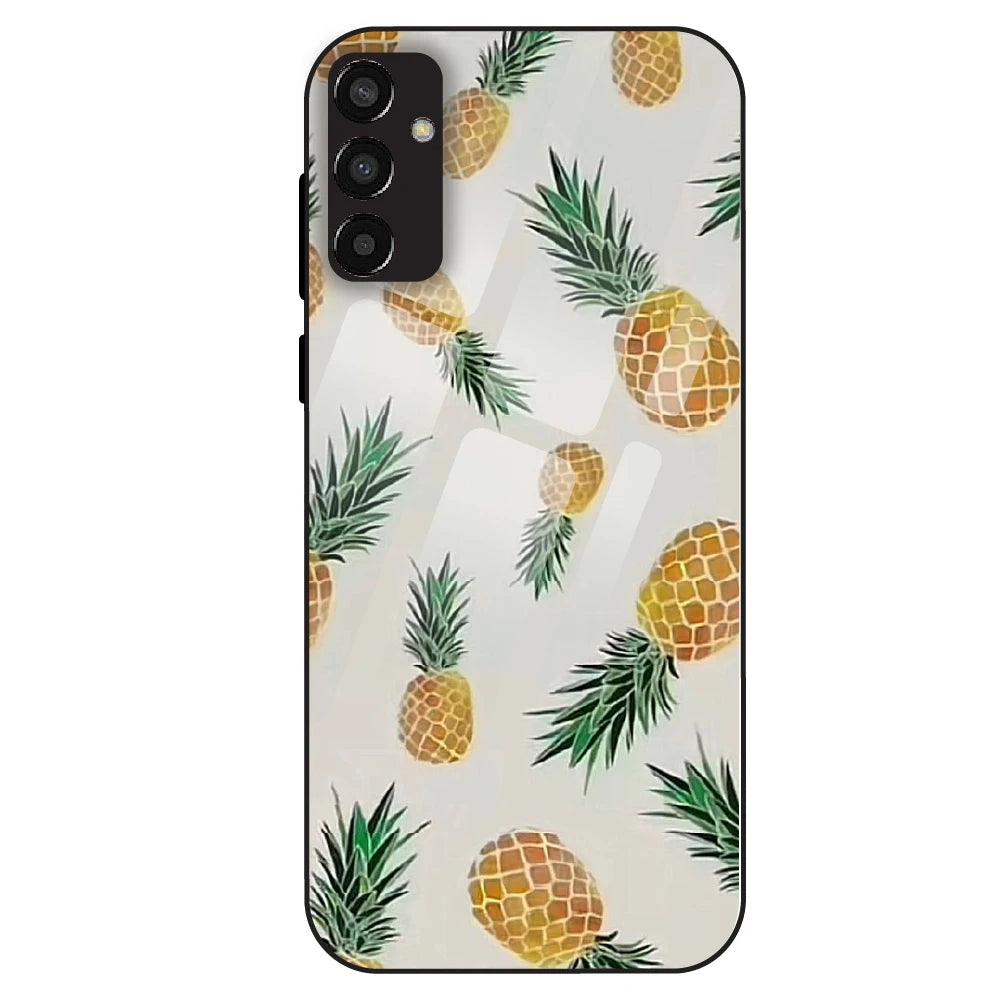 Pineapple Pattern - Glass Case For Samsung Galaxy F13