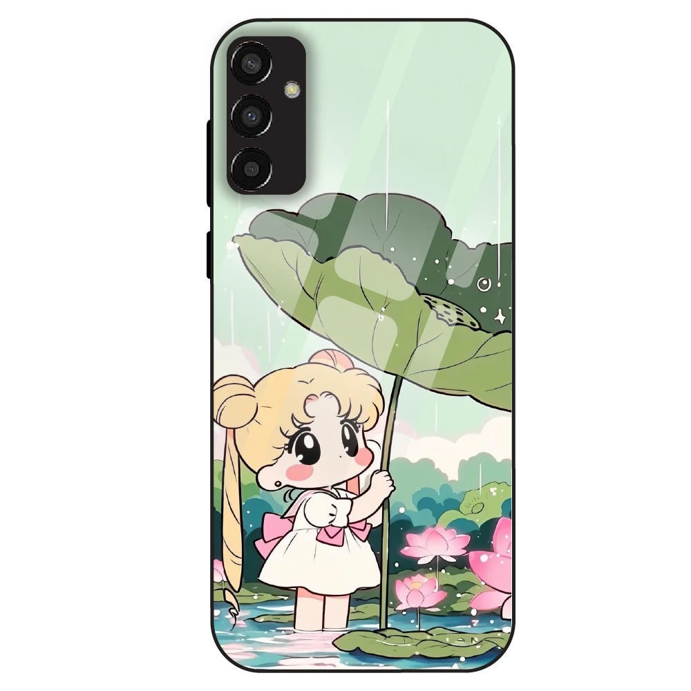 Lotus Girl Aesthetic - Glass Case For Samsung Galaxy F13