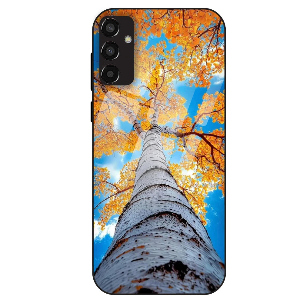 Autumn Tree Sky View - Glass Case For Samsung Galaxy F13