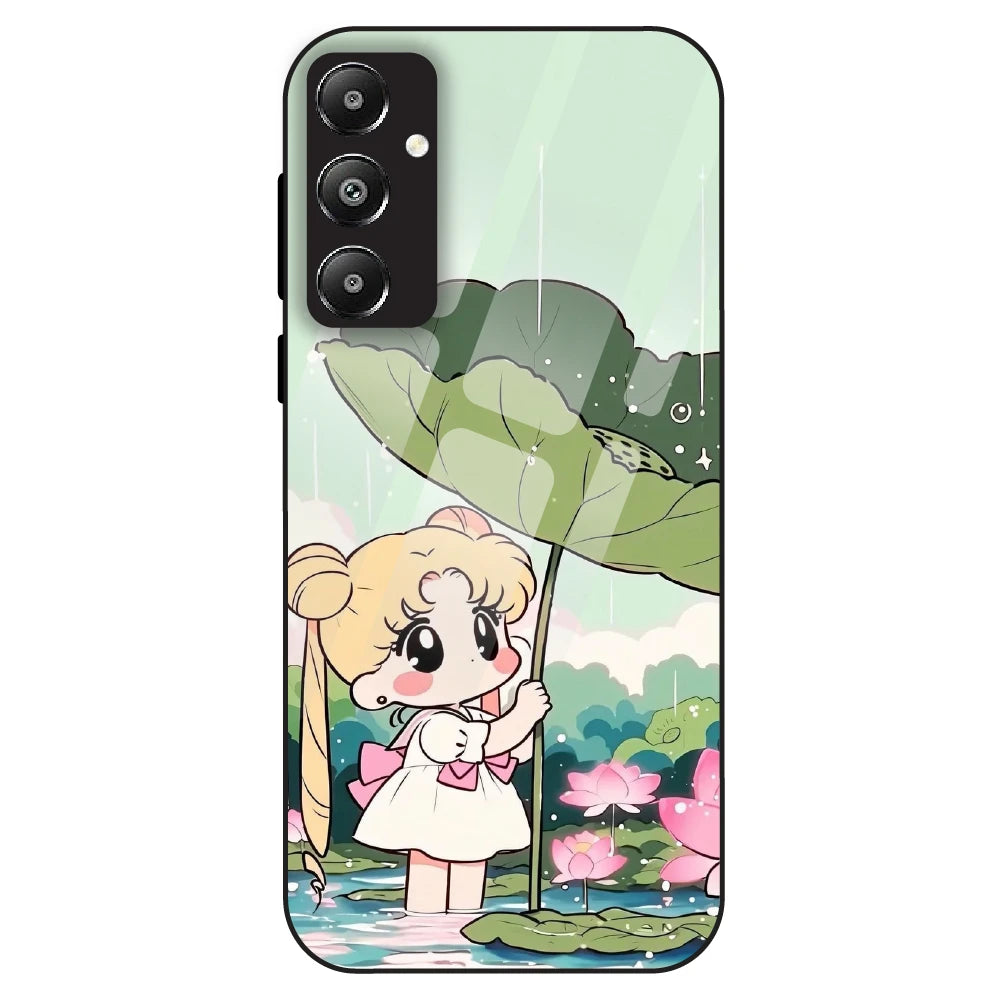 Lotus Girl Aesthetic - Glass Case For Samsung Galaxy F14