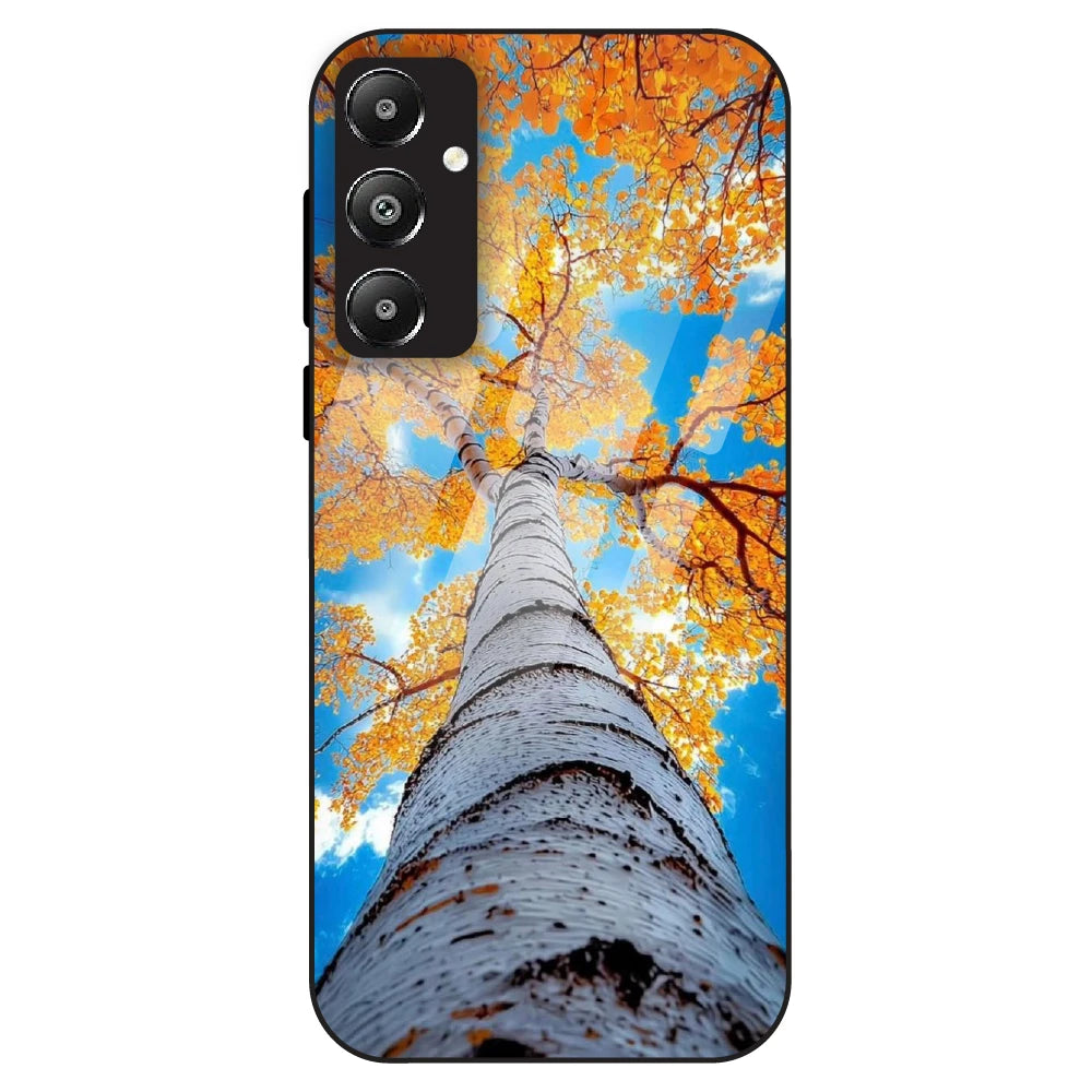 Autumn Tree Sky View - Glass Case For Samsung Galaxy F14