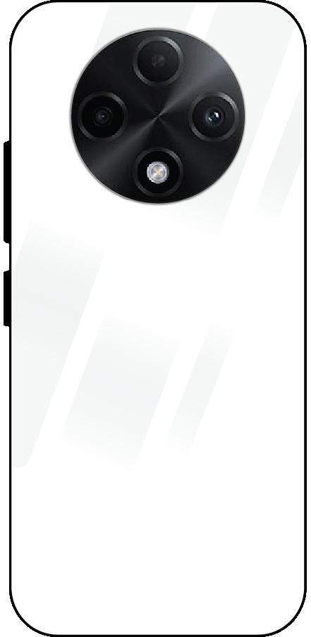 Oppo F27 Pro back cover mockup - customisable tempered glass case