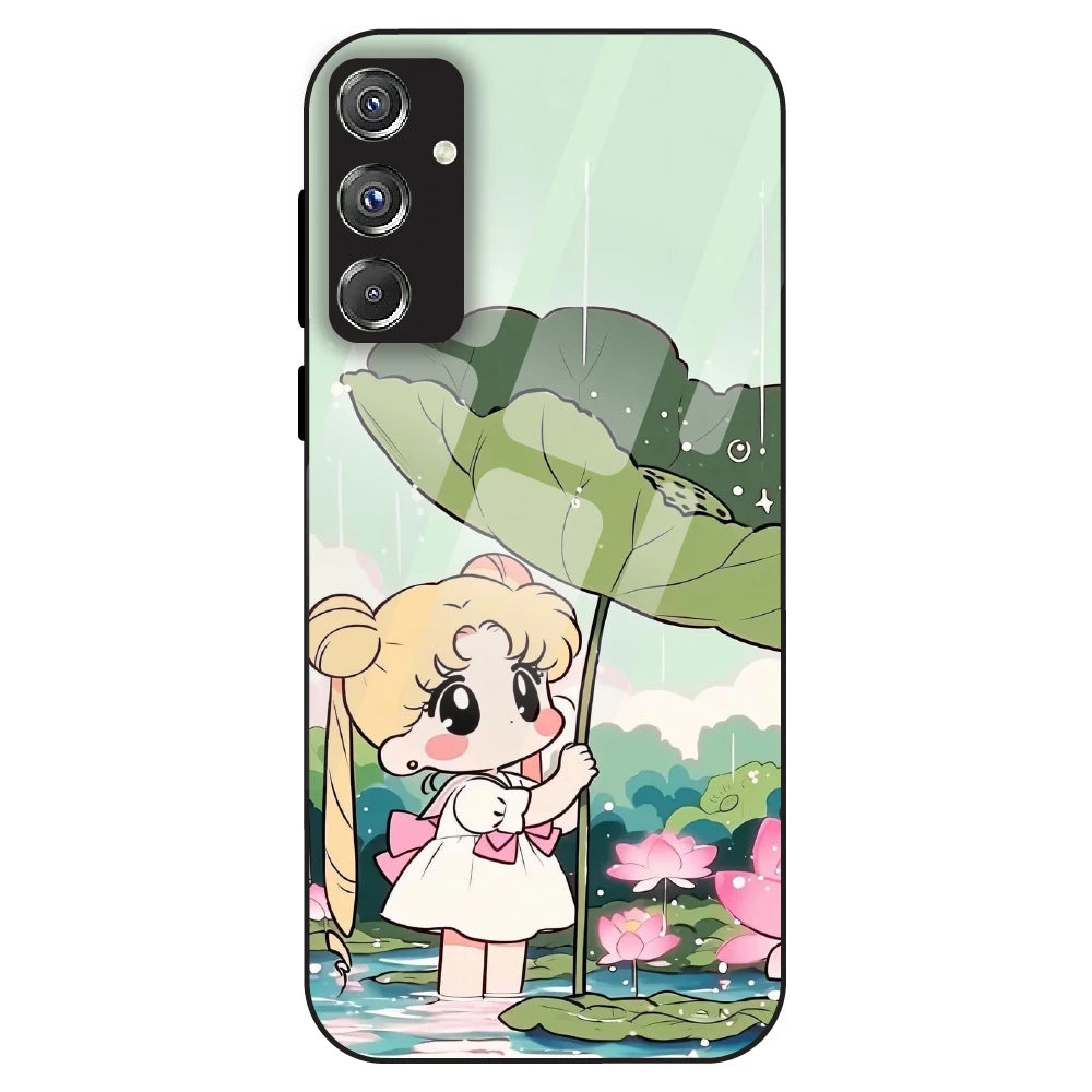 Lotus Girl Aesthetic - Glass Case For Samsung Galaxy F34