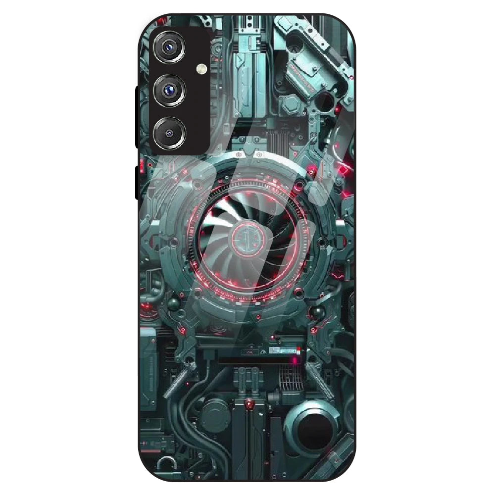 Cybernetic Engine - Glass Case For Samsung Galaxy F34