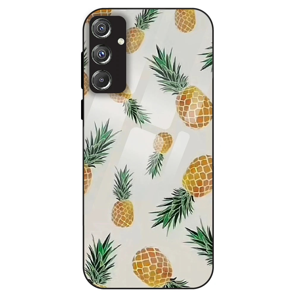 Pineapple Pattern - Glass Case For Samsung Galaxy F34