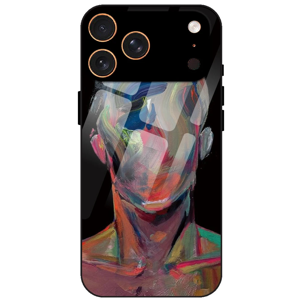 Face Oil Painting - Glass Case for Apple iPhone 17 Pro