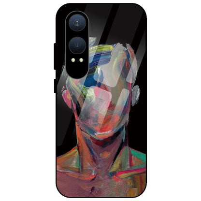 Face Oil Painting - Glass Case for OnePlus Nord CE 4 Lite