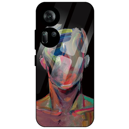 Face Oil Painting - Glass Case for Oppo Reno 11