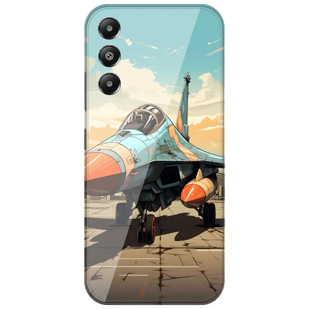 Fighter Jet Runway - Printed Silicone Case for Samsung Galaxy A05s