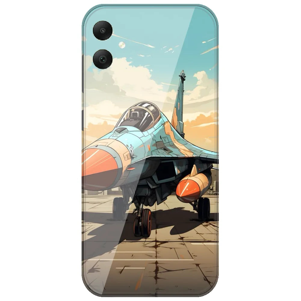 Fighter Jet Runway - Printed Silicone Case for Samsung Galaxy A06