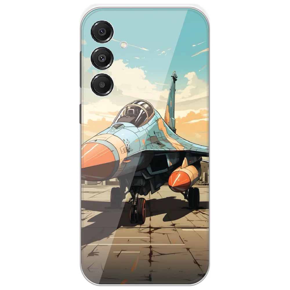 Fighter Jet Runway - Printed Silicone Case for Samsung Galaxy A16 5G