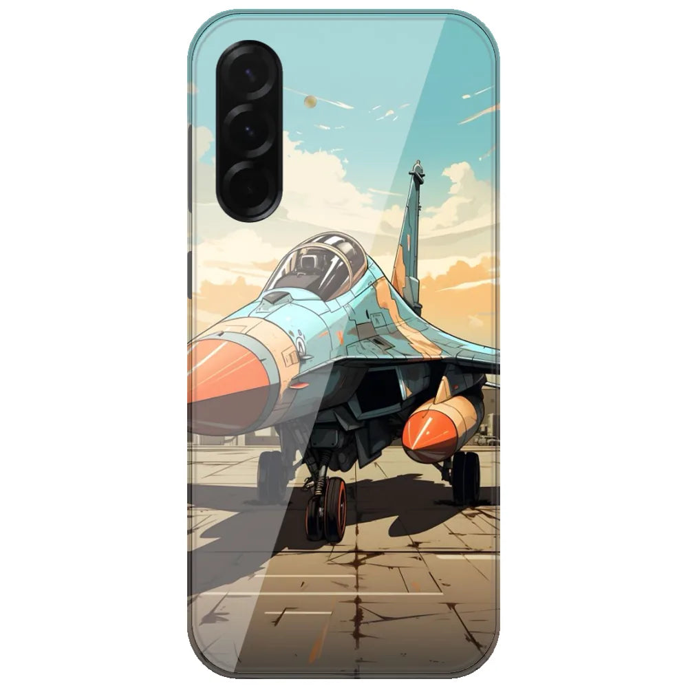 Fighter Jet Runway - Printed Silicone Case for Samsung Galaxy A37 5G