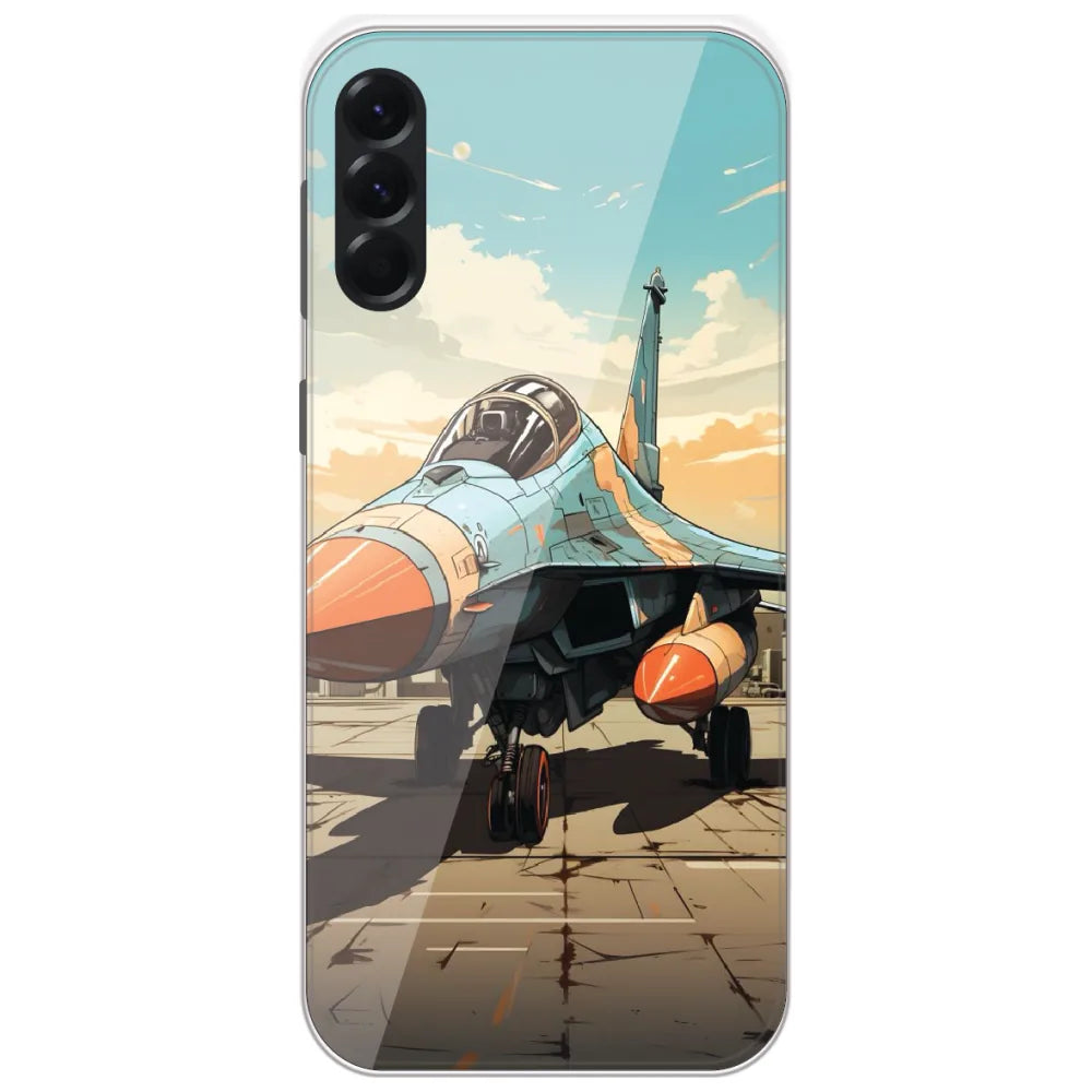 Fighter Jet Runway - Printed Silicone Case for Samsung Galaxy A56