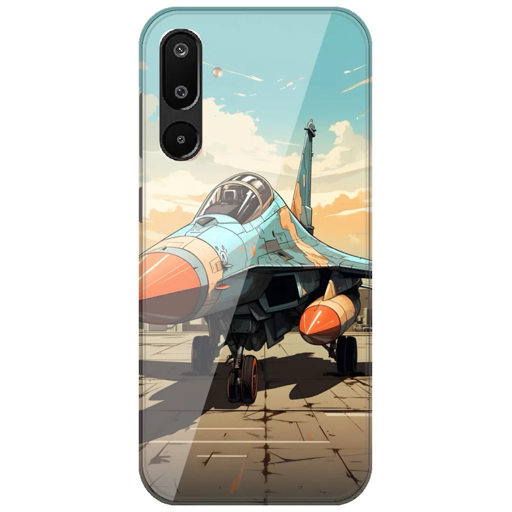 Fighter Jet Runway - Printed Silicone Case for Samsung Galaxy M16