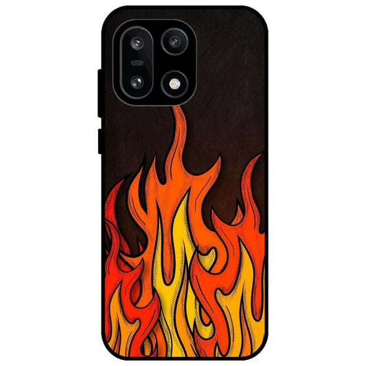 Flames - Glossy Metal Silicone Case for OnePlus 15