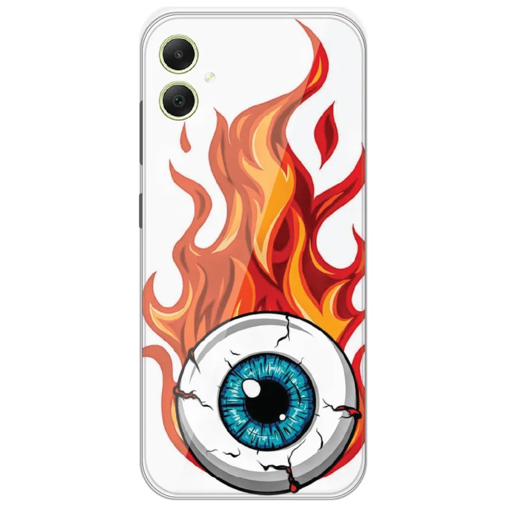 Flaming Eyeball - Printed Silicone Case for Samsung Galaxy A05