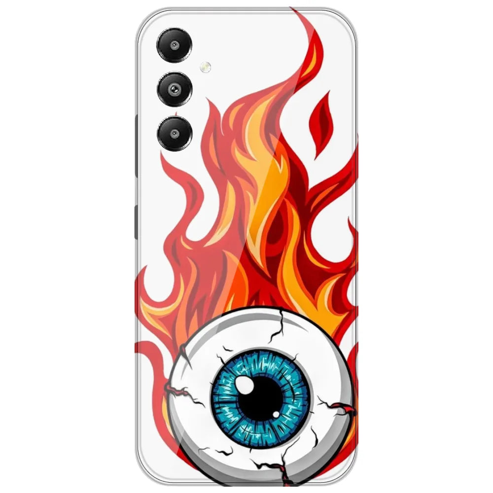 Flaming Eyeball - Printed Silicone Case for Samsung Galaxy A05s