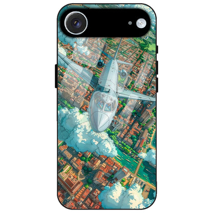 Flying Over City - Glass Case for Apple iPhone Air
