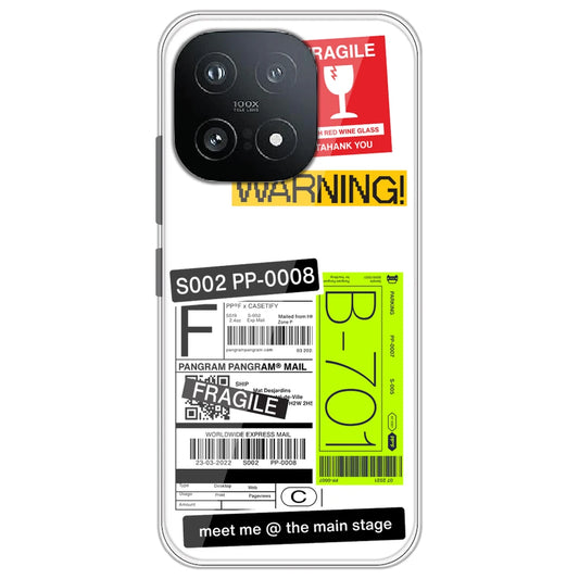 Fragile Labels - Clear Printed Silicone Case for iQOO 15