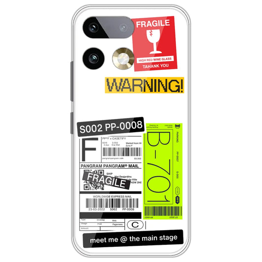 Fragile Labels - Clear Printed Silicone Case for Realme 16 Pro Plus