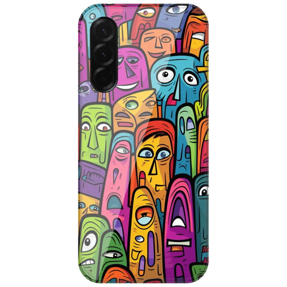 Funky Faces Crowd - Printed Silicone Case for Samsung Galaxy A26