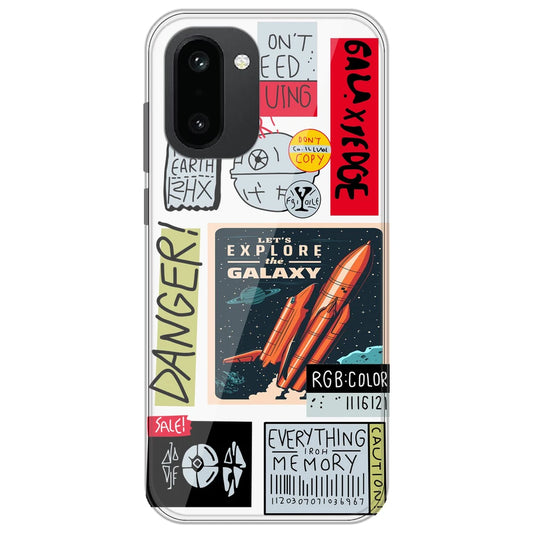 Galaxy - Clear Printed Silicone Case for OnePlus 15R