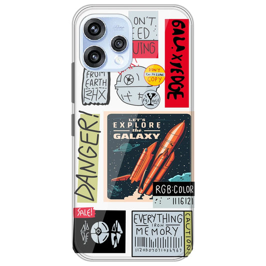 Galaxy - Clear Printed Silicone Case for Oppo Reno 15