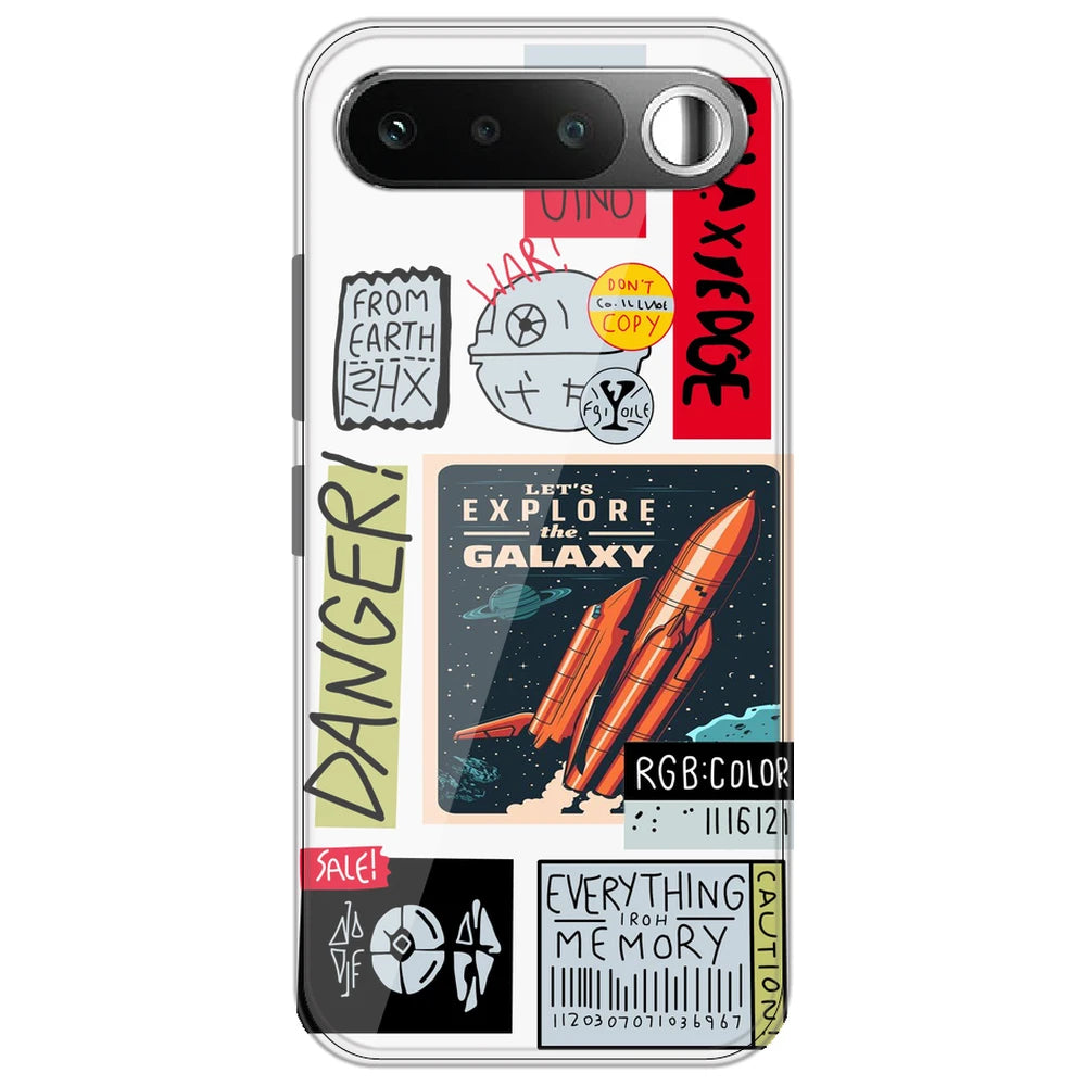 Galaxy - Clear Printed Silicone Case for Realme 16