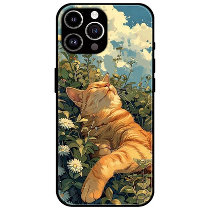 Garfield Sleeping - Glossy Metal Silicone Case for Apple iPhone 11 Pro Max