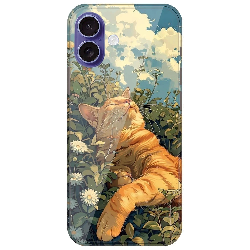 Garfield Sleeping - Printed Silicone Case for Apple iPhone 17