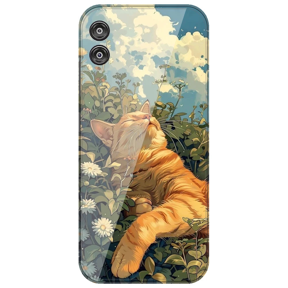 Garfield Sleeping - Printed Silicone Case for Samsung Galaxy F04