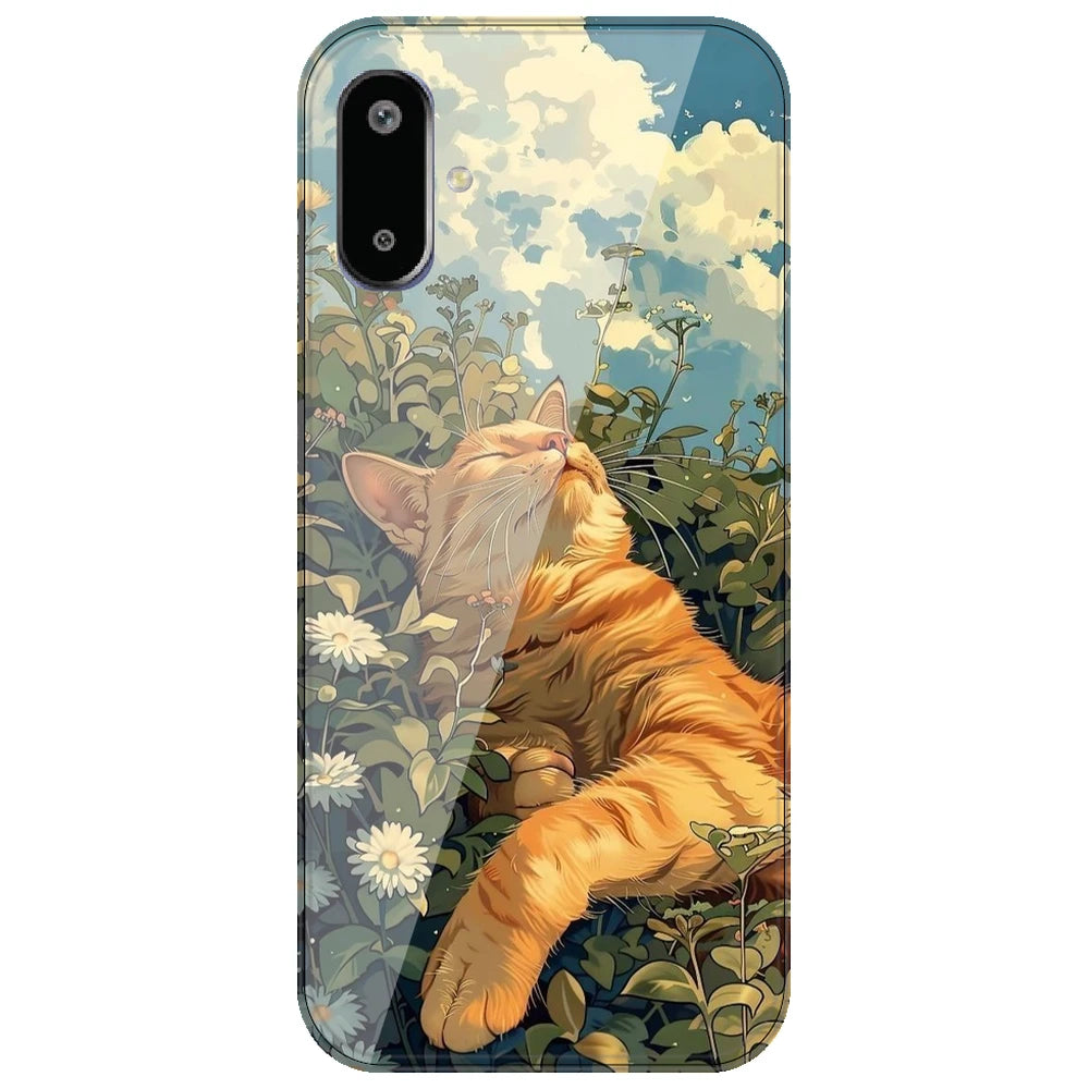 Garfield Sleeping - Printed Silicone Case for Samsung Galaxy F06