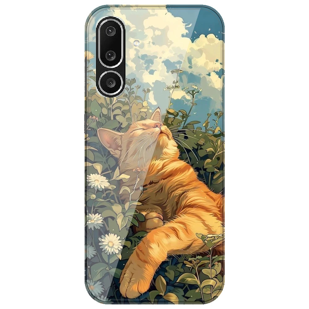 Garfield Sleeping - Printed Silicone Case for Samsung Galaxy F36