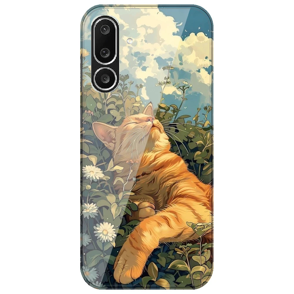 Garfield Sleeping - Printed Silicone Case for Samsung Galaxy M36