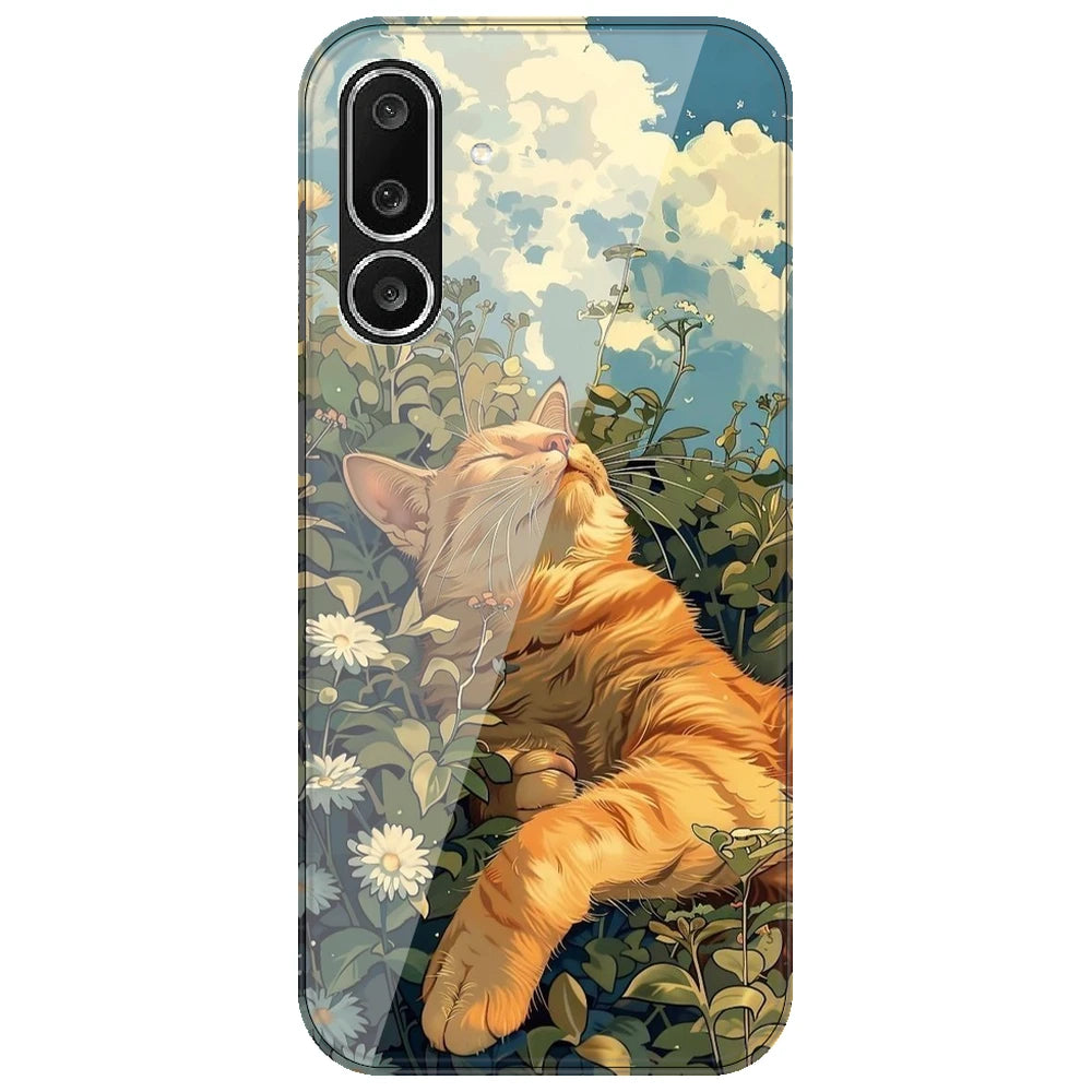 Garfield Sleeping - Printed Silicone Case for Samsung Galaxy M56 5G